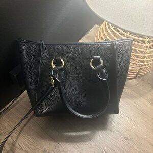 Michael Kors Kris Small Pebbled Leather Satchel black